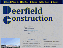 Tablet Screenshot of deerfieldconstruction.com